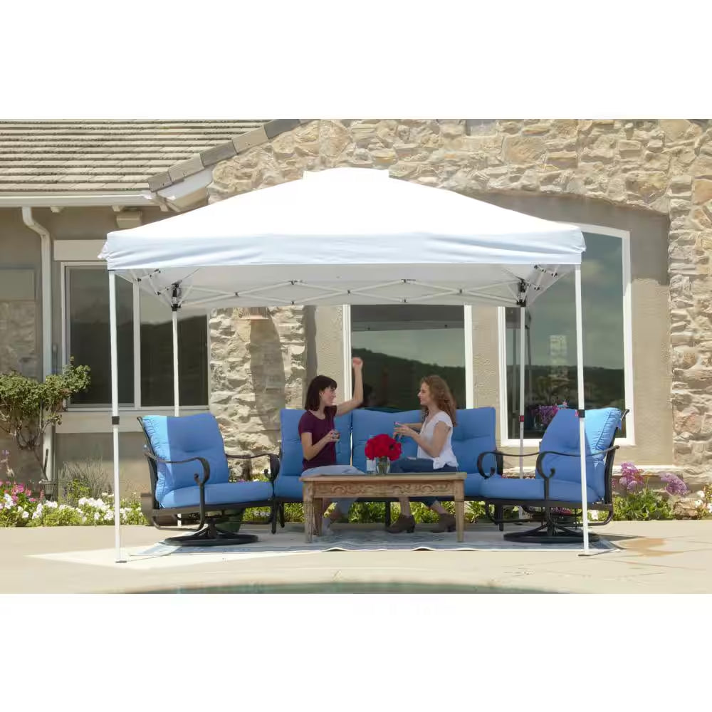 10 Ft. X 10 Ft. Commercial Instant Canopy-Pop up Tent with Wall Panel White