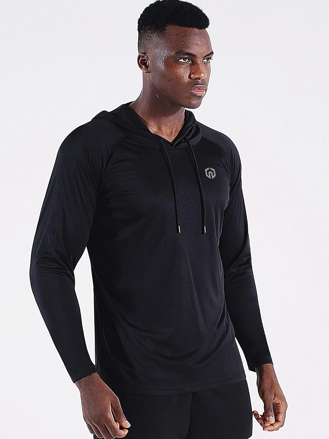 Men'S Running Shirt Long Sleeve Workout Shirts with Hoods