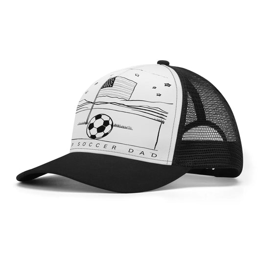 Shop Soccer Dad - American Flag - Classic Trucker