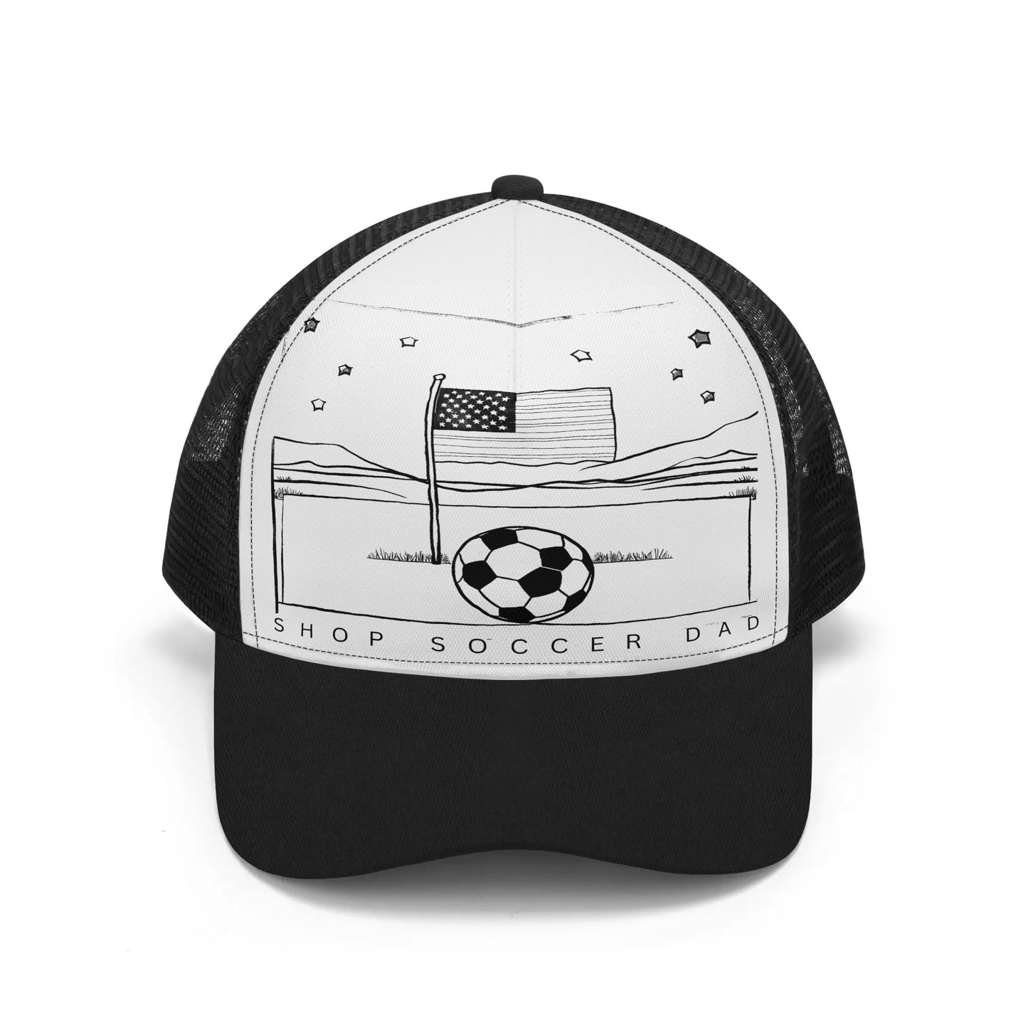 Shop Soccer Dad - American Flag - Classic Trucker