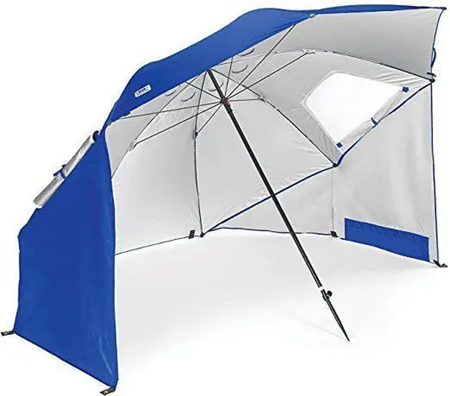 2.4M Large Beach Umbrella Tent Folding Waterproof Sun Protection Outdoor Camping Fishing Umbrella Beach Awning Parasol Rainproof