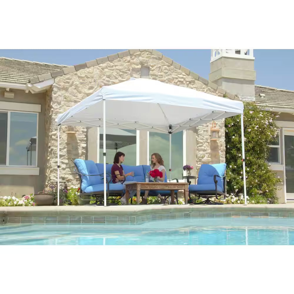 10 Ft. X 10 Ft. Commercial Instant Canopy-Pop up Tent with Wall Panel White