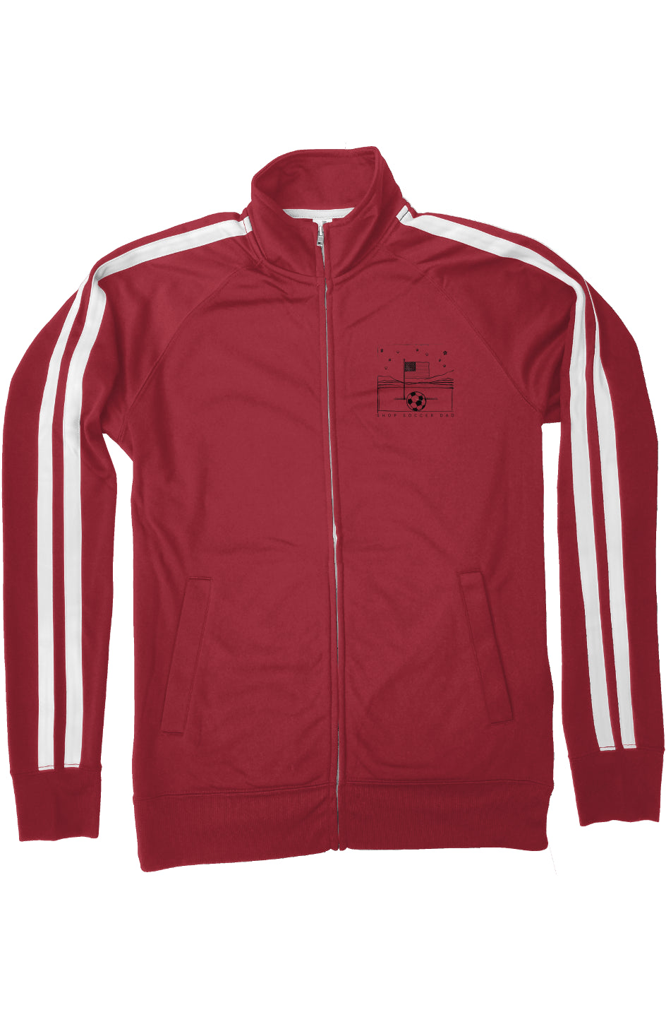 Shop Soccer Dad - American Flag - Track Jacket