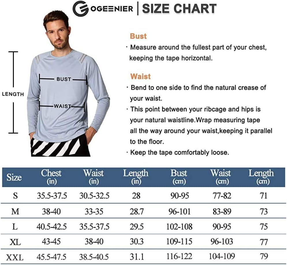 Men'S UPF 50+ Sun Protection Hoodie Outdoor Long Sleeve T-Shirt for Running, Fishing, Hiking