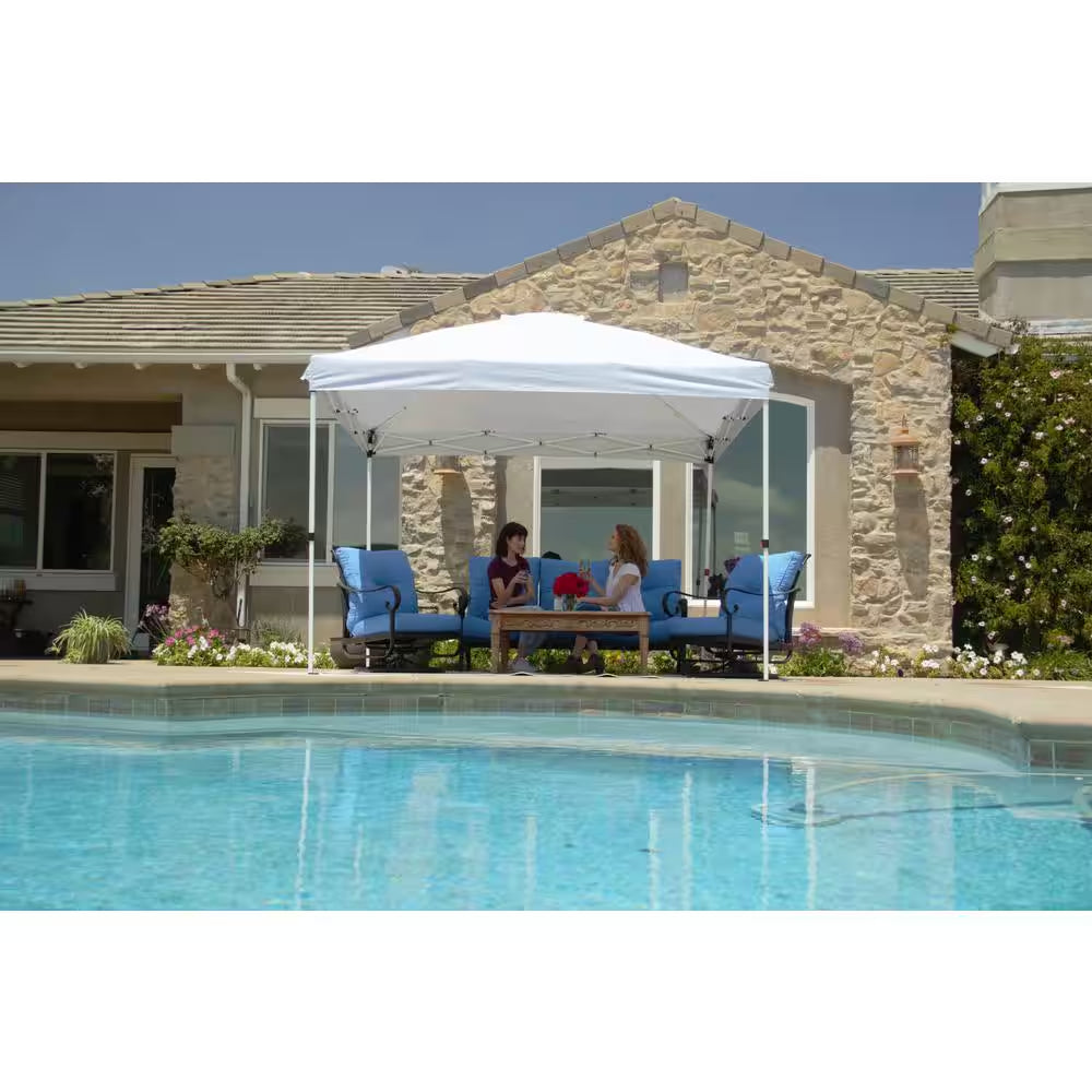 10 Ft. X 10 Ft. Commercial Instant Canopy-Pop up Tent with Wall Panel White