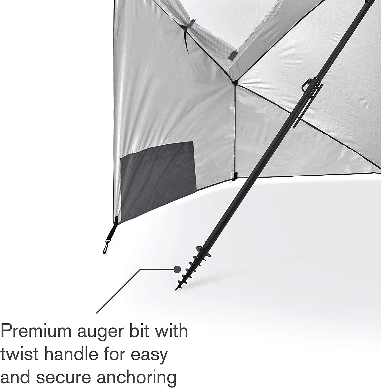 Premiere XL UPF 50+ Umbrella Shelter for Sun and Rain Protection (9-Foot)