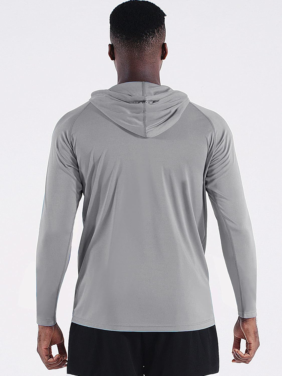 Men'S Running Shirt Long Sleeve Workout Shirts with Hoods