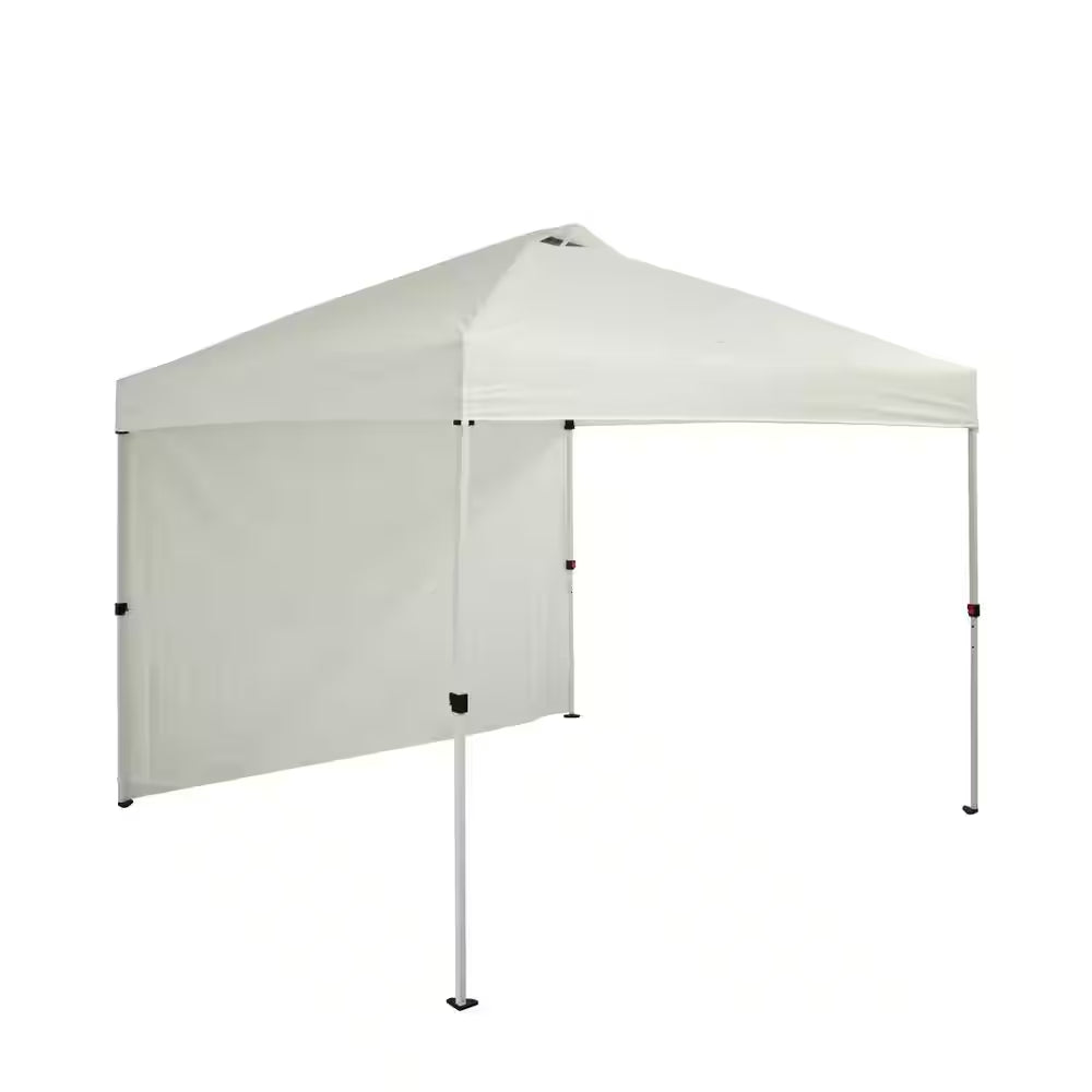 10 Ft. X 10 Ft. Commercial Instant Canopy-Pop up Tent with Wall Panel White