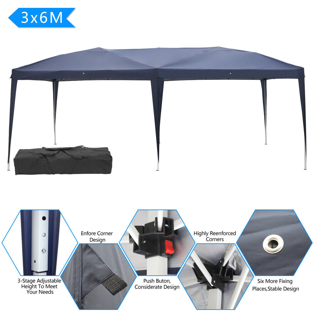 10'X 20' Portable Canopy Tent Gazebo Pop up Waterproof Tent Wedding with Bag