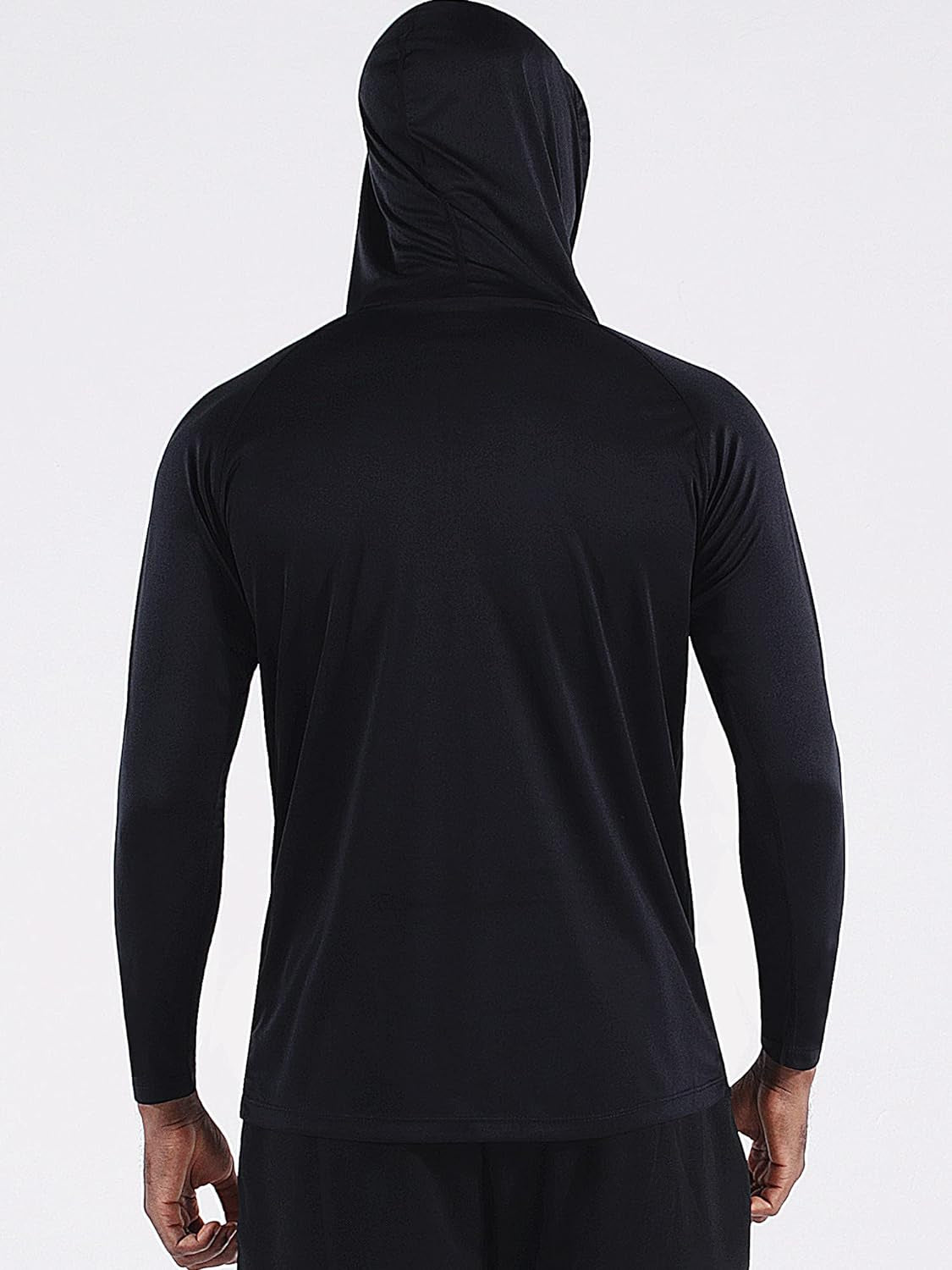 Men'S Running Shirt Long Sleeve Workout Shirts with Hoods